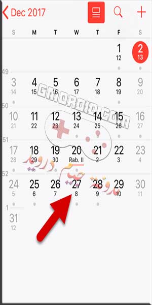 كيف ارجع التاريخ الهجري للايفون - شرح طريقة إظهار التقويم الهجري على الأيفون بالصور