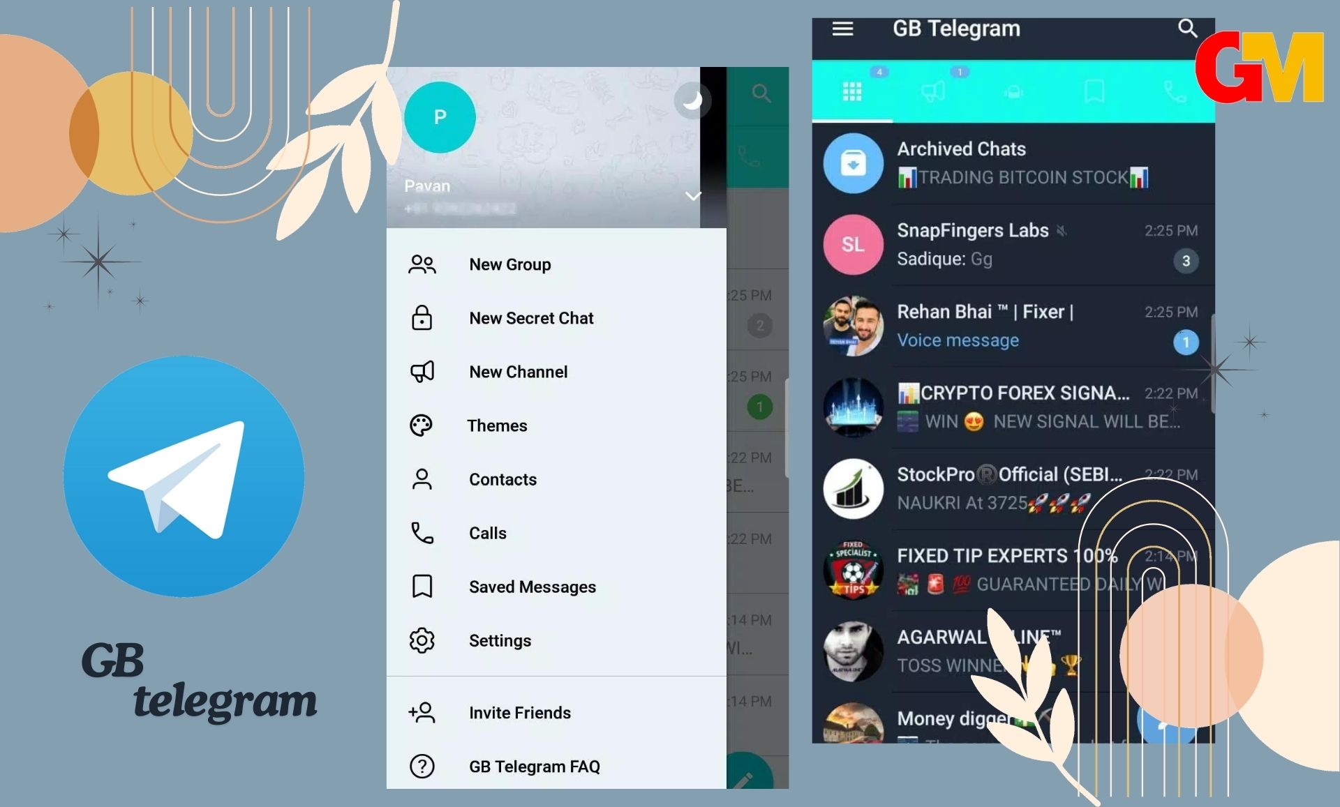 تحميل تطبيق GB telegram v11.1.3 مهكرة APK اخر اصدار مجانا