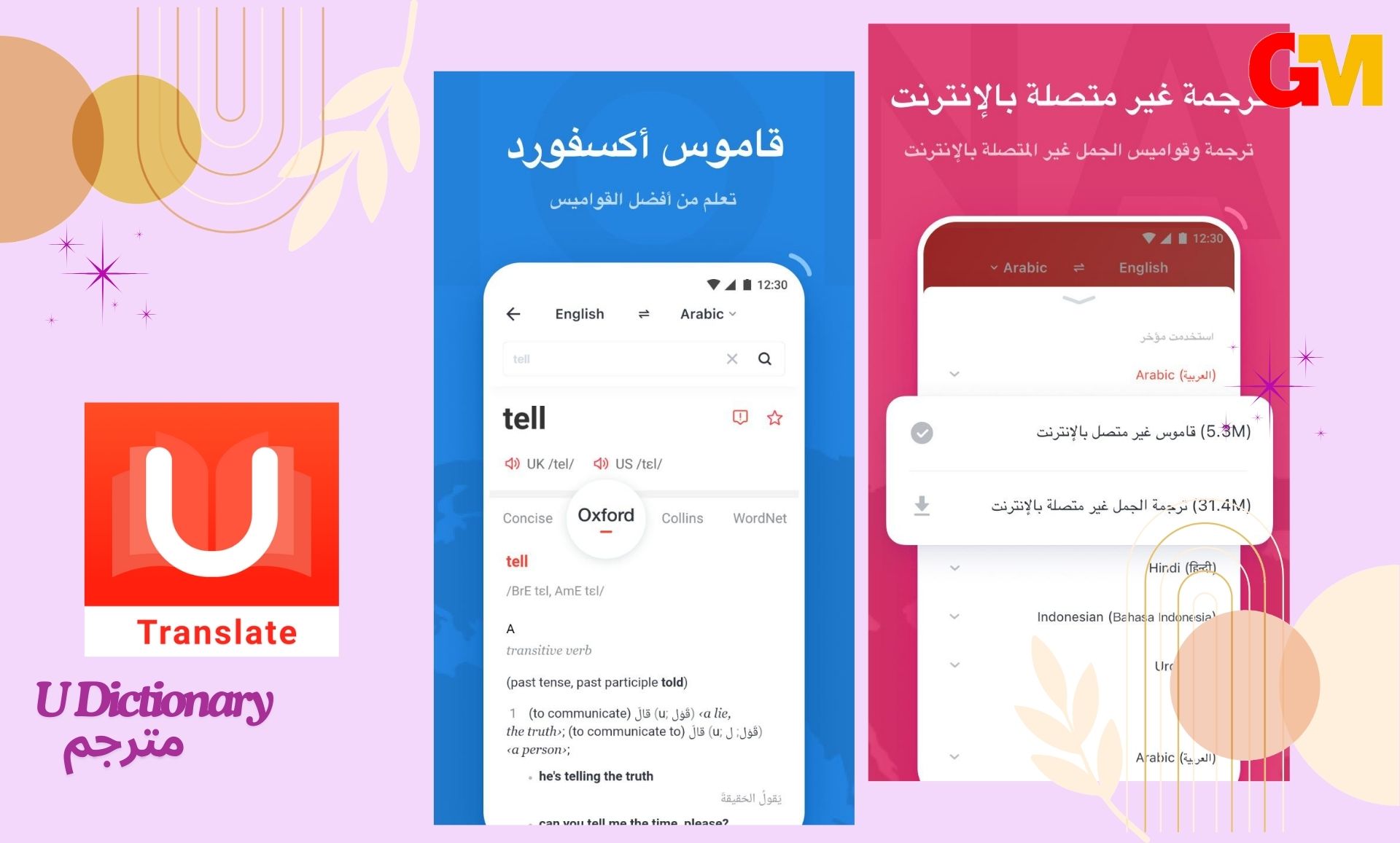 تحميل تطبيق UDictionary Pro مهكر APK اخر اصدار مجانا