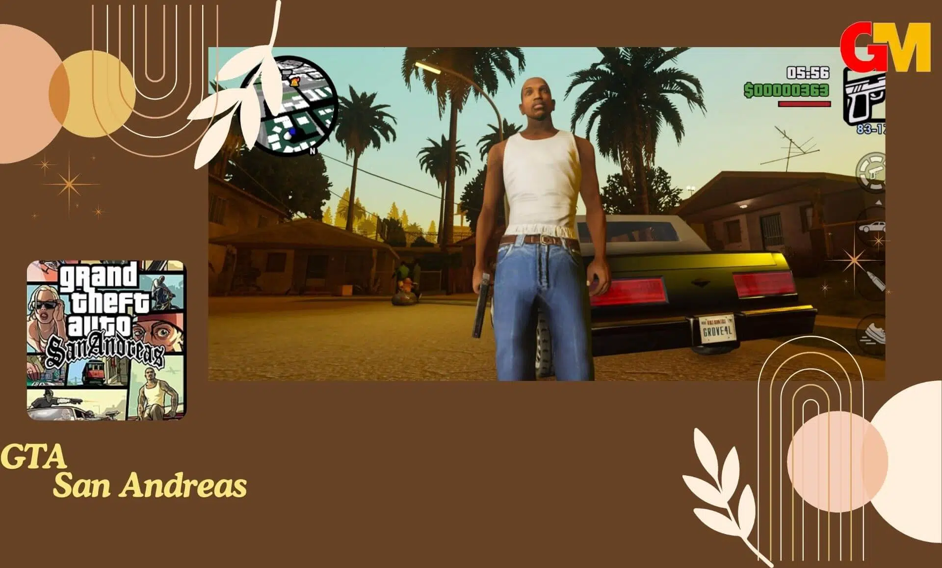 تحميل لعبة gta san andreas للاندرويد مهكره بحجم صغير 200MB للاندرويد apk obb